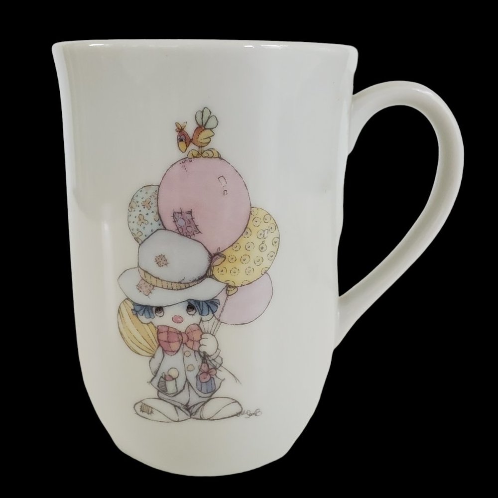 Enesco Precious Moments Coffee Mug Cup Porcelain Samuel J Butcher VTG 1985 Japan